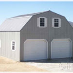 Duratemp 24'x24' 2-Story Floorless 2-Car Garage Gambrel-Style Roof (Delivered to Anza, California!)