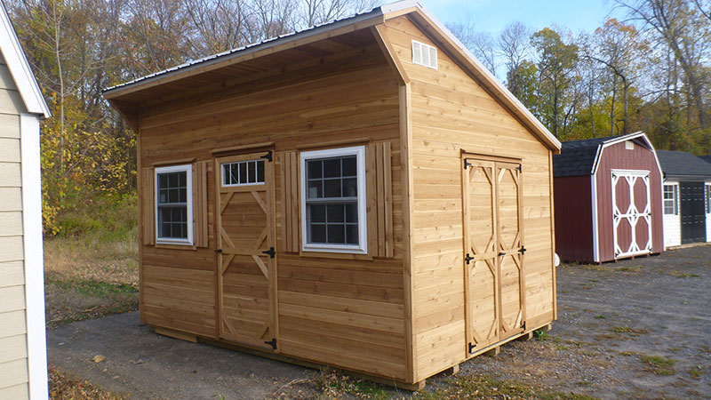 lean to sheds – cedarshed usa